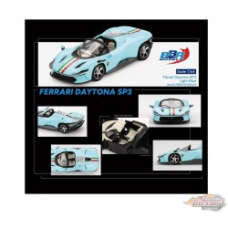 (Preorder) Ferrari Daytona SP3 - Bleu clair - BBR Models - 1:64 - BBRFER64020