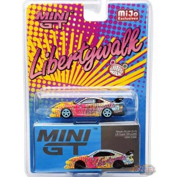 CHASE CAR Nissan LB-Super Silhouette S15 SILVIA LB KUMA - Mini GT - 1:64 - MGT00743GR Passion Diecast