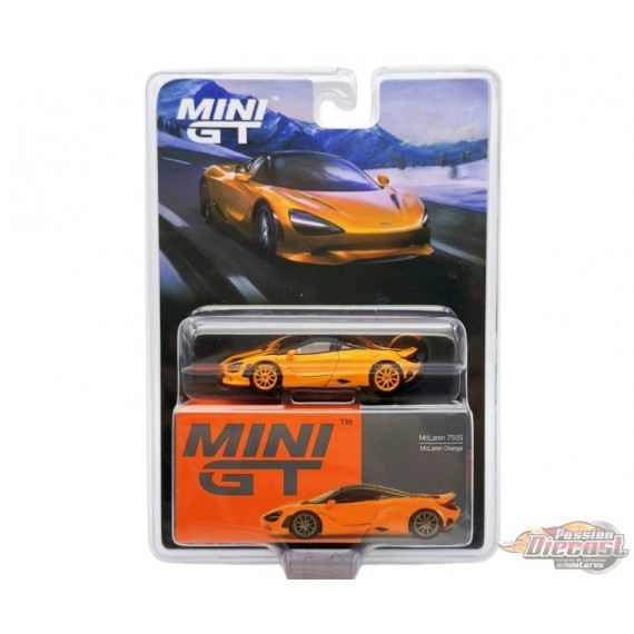 CHASE CAR McLaren 750S McLaren Orange - Mini GT - 1:64 - MGT00814GR Passion Diecast