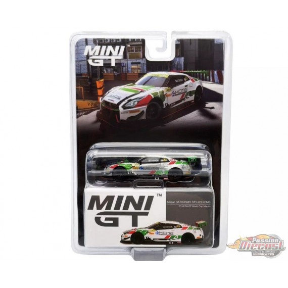 CHASE CAR Nissan GT-R NISMO GT3 No.23 KCMG 2018 FIA GT World Cup Macau - Mini GT - 1:64 - MGT00593GR Passion Diecast