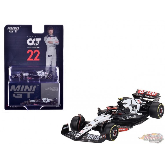 AlphaTauri AT04 No.22 Yuki Tsunoda 2023 F1 2023 Australian GP - Mini GT - 1:64 - MGT00726 Passion Diecast