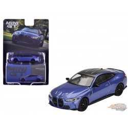 BMW M4 Competition (G82) Bleu Portimao - Mini GT - 1:64 - MGT00845 Passion Diecast