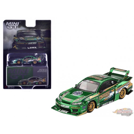 Nissan LB-Super Silhouette S15 SILVIA LBWK 2024 Fausto Racing - Mini GT - 1:64 - MGT00858 Passion Diecast