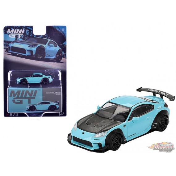 Toyota GR86 LB★Nation Baby Bleu - Mini GT - 1:64 - MGT00873 Passion Diecast