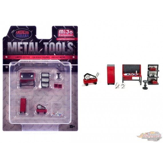 Metal Tools Set C - Piece metal set - American Diorama - 1/64 - AD-2419 Passion Diecast
