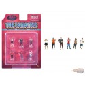 (Preorder) Figures The Fanatics - 6 Piece metal set - American Diorama - 1/64 - AD-2420