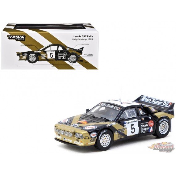 Lancia 037 Rally No.5 Rallye de Catalogne 1985 - Noir - Tarmac Works - 1/64 - T64P-TL002-85CAT05