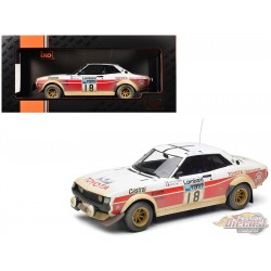 1977 Toyota Celica 2000 GT No.18 Rally J. L. Telie M. Vial - White & Red with Dirt - IXO Models - 1:18 - 18RMC189C22