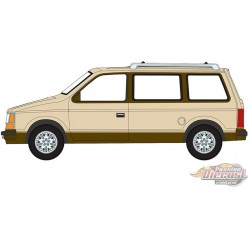 (Preorder) 1987 Plymouth Voyager in Light Cream Two-Tone with Golden Bronze - Auto World - 1/64 - AWSP197 B