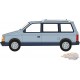 Plymouth Voyager 1987 in Ice Blue Poly and Twilight Blue Poly - Auto World - 1/64 - AWSP197 A