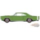 Dodge Coronet R/T Hardtop 1968 en poly vert moyen - Auto World - 1/64 - AWSP194 A