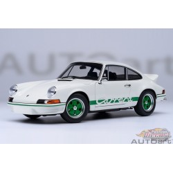 Porsche 911 Carrera 2.7 RS (Grand Prix White with Green stripes) - Autoart 1/18 - 78031 - Passion Diecast 
