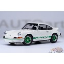 (Free shipping) Porsche 911 Carrera 2.7 RS (Grand Prix Blanc à bandes vertes) - Autoart 1/18 - 78031