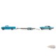 1969 Plymouth GTX & 1967 Dodge D-200 - Hollywood Hitch & Tow Series 13 - Greenlight - 1-64 - 31180 A