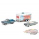 1966 Ford Thunderbird Convertible & 1967 Ford F-250 - Hollywood Hitch & Tow Series 13 - Greenlight - 1-64 - 31180 B