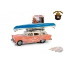 (Preorder) 1955 Chevrolet Two-Ten Tradesman with Roof and Canoe - Smokey Bear Series 4 - 1/64 Greenlight - 38070 A