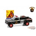 (Preorder) 1987 Dodge Ram D250 with Fire Equipment, Hose and Tank "Remember - Smokey Bear Series 4 - 1/64 Greenlight - 38070 E