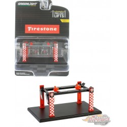 Firestone Four-Post Lift - Auto Body Shop - Four-Post Lifts Series 6 - 1/64 Greenlight - 16210 B
