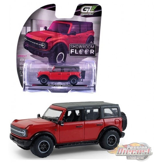 Ford Bronco 4 portes Badlands 2024- Rouge piment - Showroom Floor Series 7 - 1/64 Greenlight - 68070 C