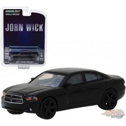 John Wick (2014) - 2011 Dodge Charger SXT - Black - Hollywood Series 19 - 1/64 Greenlight - 44790 E