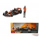 McLaren Formula 1 Team MCL38 Miami Grand Prix 2024 No.81 Oscar Piastri avec figurine - Bburago 1/24 - 18-28040 OP