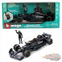 AMG Petronas Formula 1 Team Mercedes W14 E Performance N.44 Lewis Hamilton Driver Figure - Bburago 1/24 - 18-28037 LH