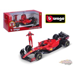 Race F1 Ferrari SF-23 No.16 C. Leclerc avec pilote - Bburago 1/24 - 18-26809 CL - Passion Diecast 