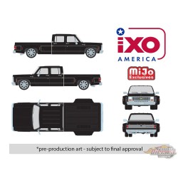 1979 Chevrolet Silverado C30 Crew Cab Dually Lowered - Noir - Mijo Exclusive - IXO Models - 1:64 - IAPR1013