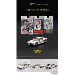 Lotus Esprit Turbo Blanc For Your Eyes Only - Emballage anglais - Mini GT - 1:64 - MGT00907-007E Passion Diecast