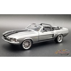 1967 Ford Mustang Shelby GT500 Pro Touring Convertible Gunmetal Gray - Production 750 - ACME - 1/18 - A1801884