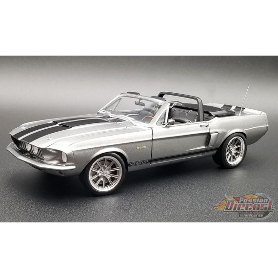 1967 Ford Mustang Shelby GT500 Pro Touring Convertible Gunmetal Gray - Production 750 - ACME - 1/18 - A1801884