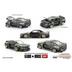 Nissan Skyline GT-R (R34) Kaido Works GReddy V2 - Mini GT & Kaido★House 1/64 - KHMG222 Passion Diecast