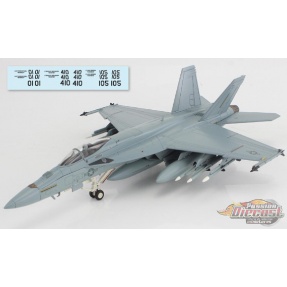 (Preorder) McDonnell Douglas F/A-18E Super Hornet / USN Dagger Team Top Gun Maverick 2022 + décalque / Hobby Master 1:72 HA5140B