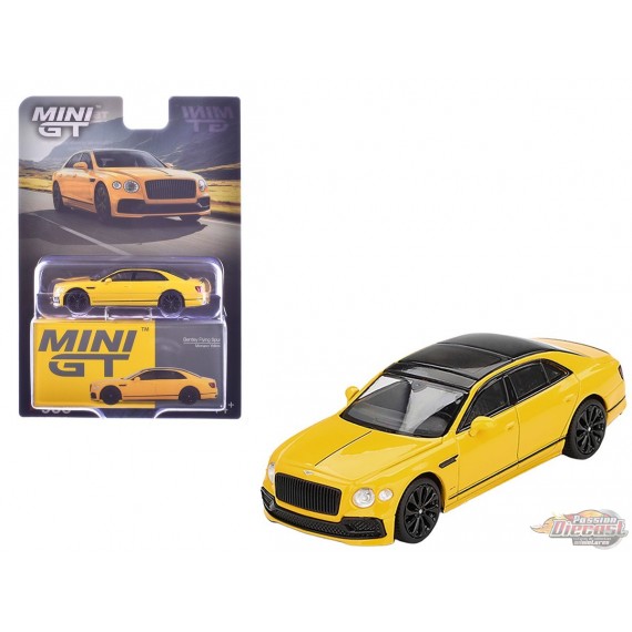 Bentley Flying Spur Monaco Yellow - Mini GT - 1:64 - MGT00955 Passion Diecast