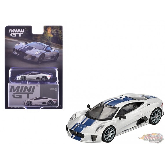 Jaguar C-X75 Argent - Mini GT - 1:64 - MGT00960 Passion Diecast