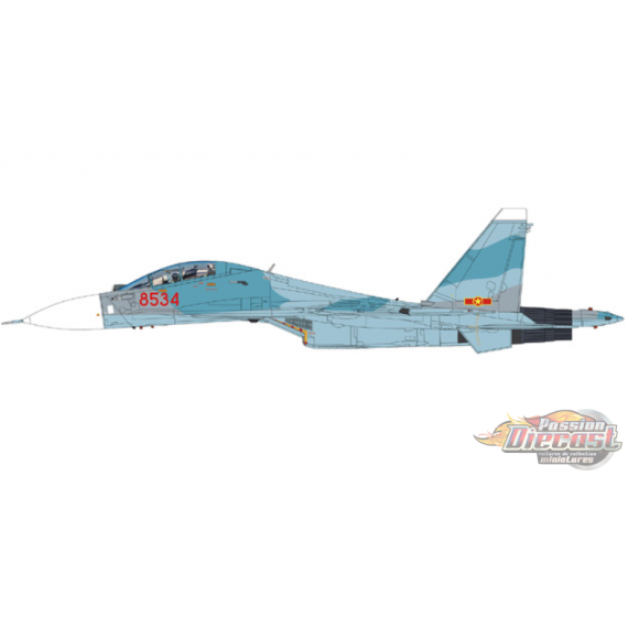 (Preorder) Sukhoi Su-30MK2V Flanker-G / VPAF 923rd Yeh The Fighter Rgt, Red 8534, Vietnam, 2007 / Hobby Master 1:72 HA9555