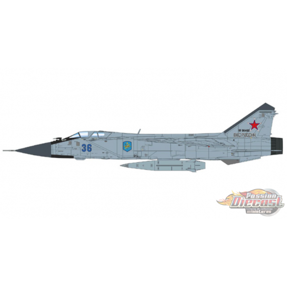 (Preorder) Mikoyan MiG-31K Foxhound-D / Russian Air Force, Russie, 2023 / +  KH-47 & R-37 Missiles / Hobby Master 1:72 HA9705B