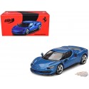 Ferrari 296 GTB Blu Corsa - BBR Models - 1:64 - BBRFER64004