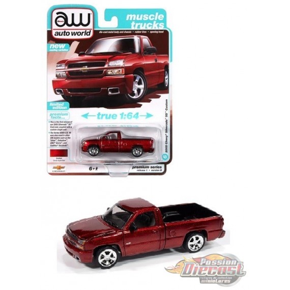 Chevrolet Silverado SS Custom 2005 (cabine simple) - Auto World - 1/64 - AWBC002 A