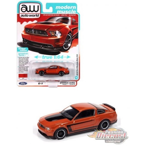 2012 Ford Mustang Boss 302 Competition - Auto World - 1/64 - AW64502B B