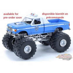NYPD - 1990 Ford F-350 Monster Truck - Kings of Crunch - Edition Hot Pursuit - 1/64 Greenlight - 49170 E