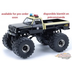 Florida Highway Patrol - 1983 Dodge Ram Monster Truck - Kings of Crunch - Hot Pursuit - 1/64 Greenlight - 49170 C