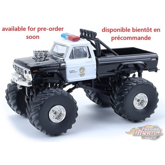 LAPD - 1978 Ford F-250 Monster Truck - Kings of Crunch - Edition Hot Pursuit - 1/64 Greenlight - 49170 A