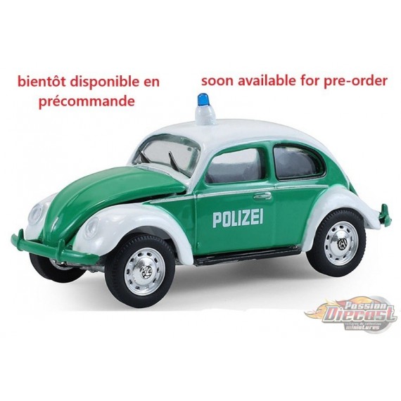 Polizei - Volkswagen Beetle - Koblenz, Germany Police Department - Hot Pursuit Series 47 - 1/64 Greenlight - 43050 A