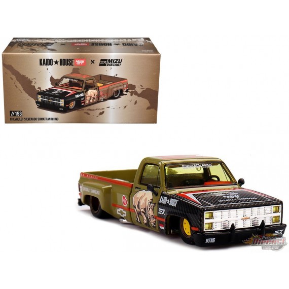 MINIGT 街道ハウス　CHEVY SILVERADO　チェイス CHASE ! Mini GT x Kaido House 1:64 Chevrolet Silverado