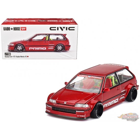 Kaido★House - HONDA CIVIC (EF) KAIDO WORKS V2 - Mini GT - Mijo Exclusives - 1/64 - KHMG156 Passion Diecast