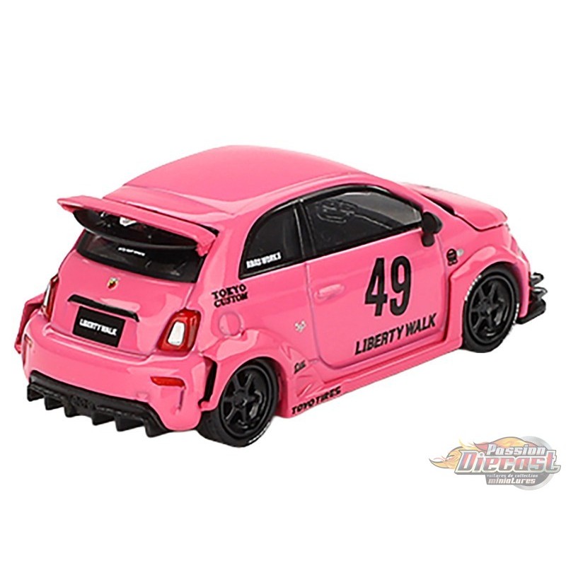 Mini GT 1/64 ABARTH 595 LB-WORKS X Abas Works – Limited Edition Pink #851