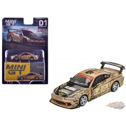Nissan Silvia (S15) Top Secret D1GP - Gold - Mini GT - 1:64 - MGT00714 Passion Diecast