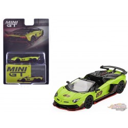 Lamborghini Aventador SVJ 63 Roadster - Verde Shock - Mini GT - 1:64 - MGT00887 Passion Diecast