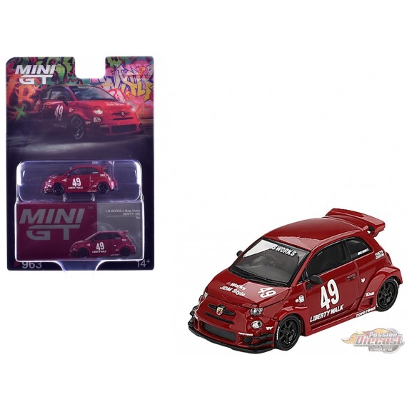 ABARTH 595 Rouge LB-WORKS x Abas Works - Mini GT - 1:64 - MGT00963 Passion Diecast